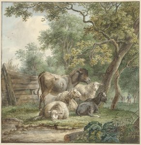 Vee in een boomgaard door Pieter Gerardus van Os