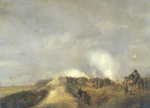 Het bombardement van Naarden, april 1814 door Pieter Gerardus van Os