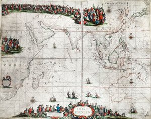 Kaart van de Oost-Indië, ca.1666