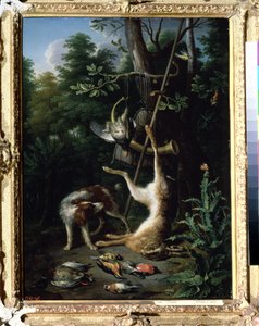 Jachthond en wilde vogels