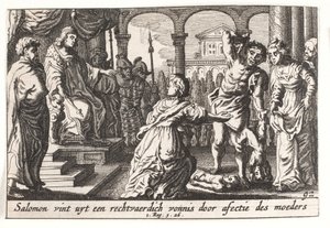 Het Oordeel van Salomo door Pieter Hendriksz. Schut