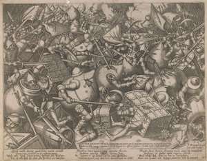Gevecht van de geldzakken en de kisten, c. 1560