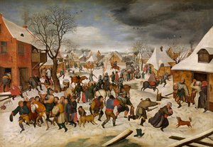 De kindermoord in Bethlehem door Pieter III Brueghel
