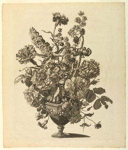 Vaas met bloemen door Pieter I. Mortier