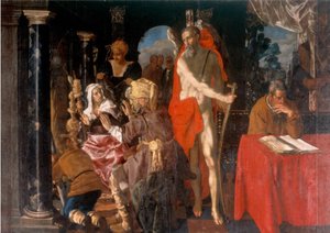 Allegorie van de Ouderdom. Tijd en de Geleerde