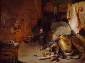 Interieur met figuren, 1643