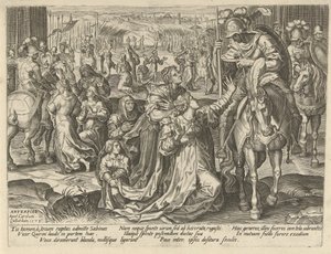 Verzoening tussen de Sabijnen en de Romeinen door Pieter Jalhea Furnius