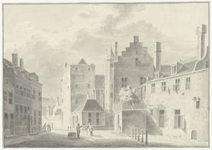 Achter de Dom te Utrecht door Pieter Jan van Liender