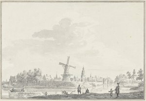 Gezicht op de stad Buren