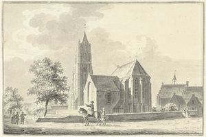 Kerk en stadhuis te Heukelom