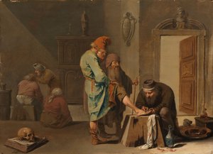 De Voetbediening door Pieter Jansz. Quast