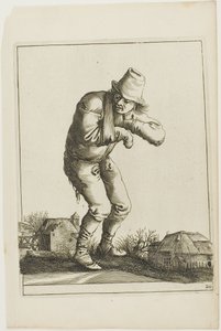 Tramp with a Sling, van T is al verwart-gaern (Het is al verwarrend) door Pieter Jansz. Quast