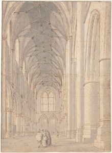 Interieur van de Sint-Bavokerk, Haarlem