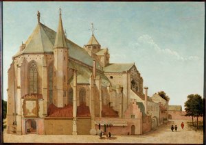 St. Mariakerk, Utrecht, Netherlands (oil on wood)