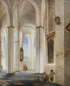 Het interieur van de Buurkerk in Utrecht