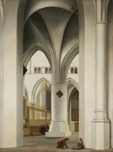 Koor van de Sint-Bavokerk in Haarlem door Pieter Jansz Saenredam