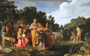 De doop van de eunuch door Pieter Lastman