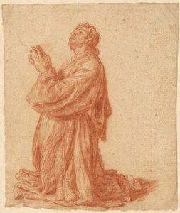 Studie eines knienden Mannes door Pieter Lastman
