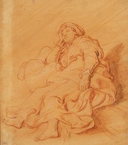 Studie van de figuur van Rachel, ca. 1621