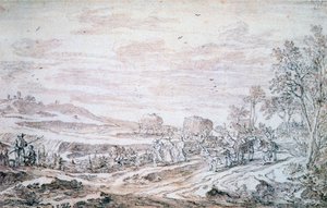 Landschap met maaiers