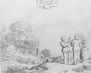Drie Boeren en een Vrouw, 1626