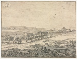 Augustus: Landschap met wagens