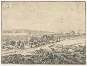 Augustus: Landschap met wagens