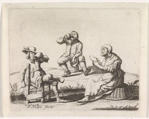 Drie boeren door Pieter Nolpe