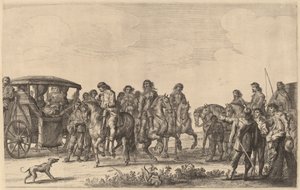 Intocht van Maria de Medici in Amsterdam [plaat 6 van 6] door Pieter Nolpe