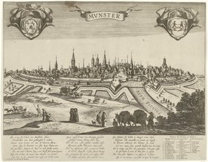 Panorama van Münster door Pieter Nolpe