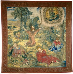 De Tuin van Getsemane door Pieter Pannemaker I after Bernard van Orley