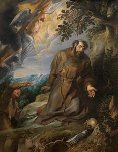 Sint Franciscus ontvangt de Stigmata door Pieter Paul Rubens