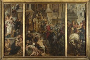 Schets voor Hoogaltaarstuk, Sint-Baafs, Gent, 1612 door Peter Paul Rubens