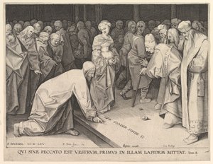 Christus en de overspelige vrouw, 1579