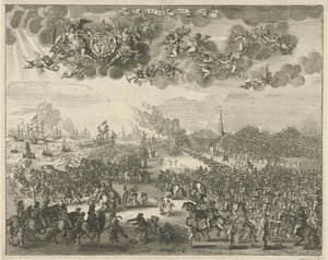 Vertrek van Karel II uit Scheveningen naar Engeland, 1660 door Pieter Philippe