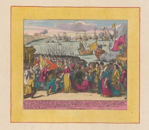 Aankomst van Prinses Elisabeth Christine van Wolfenbüttel in Mutaro, 1708