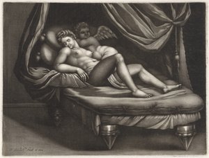 Cupido en Psyche door Pieter Schenk (I)