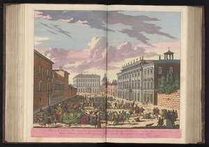 Festiviteiten op straat in Rome door Pieter Schenk (I)