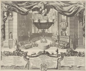 Gezicht in de Sint-Pietersbasiliek door Pieter Schenk (I)