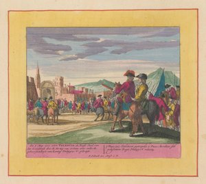 Inname van Valencia, 1707 door Pieter Schenk (I)