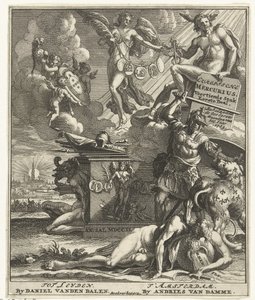 Titelpagina voor: Europische Mercurius Veertiende Stuk Eerste Deel, 1703 door Pieter Sluyter