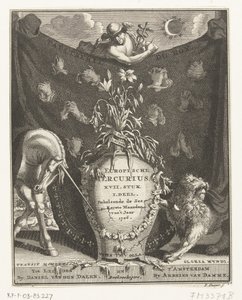 Titelpagina voor de Europische Mercurius voor het jaar 1706 door Pieter Sluyter
