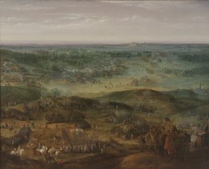 De slag bij Nördlingen op 6 september 1634 door Pieter Snayers