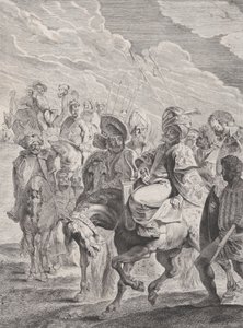 Een Turkse prins te paard, ca. 1620-25 door Pieter Soutman
