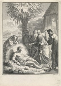 Job op de mesthoop door Pieter Tanjé
