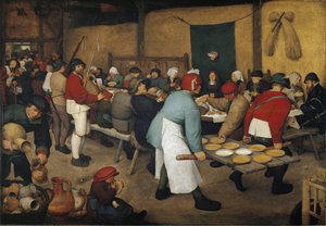 De Boerenbruiloft door Pieter Bruegel the Elder