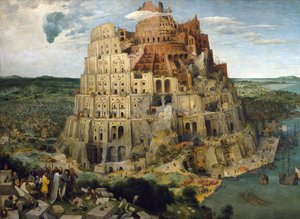 De toren van Babel door Pieter The Elder Brueghel