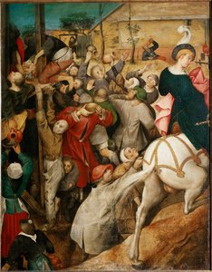 De wijn van Sint Maarten (detail) door Pieter Bruegel the Elder