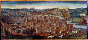 Uitzicht op Rome door Pieter Bruegel the Elder