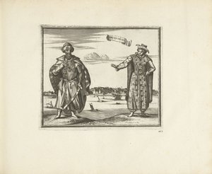 Inwoners van Arkhangelsk, 1726 door Pieter Van der Aa